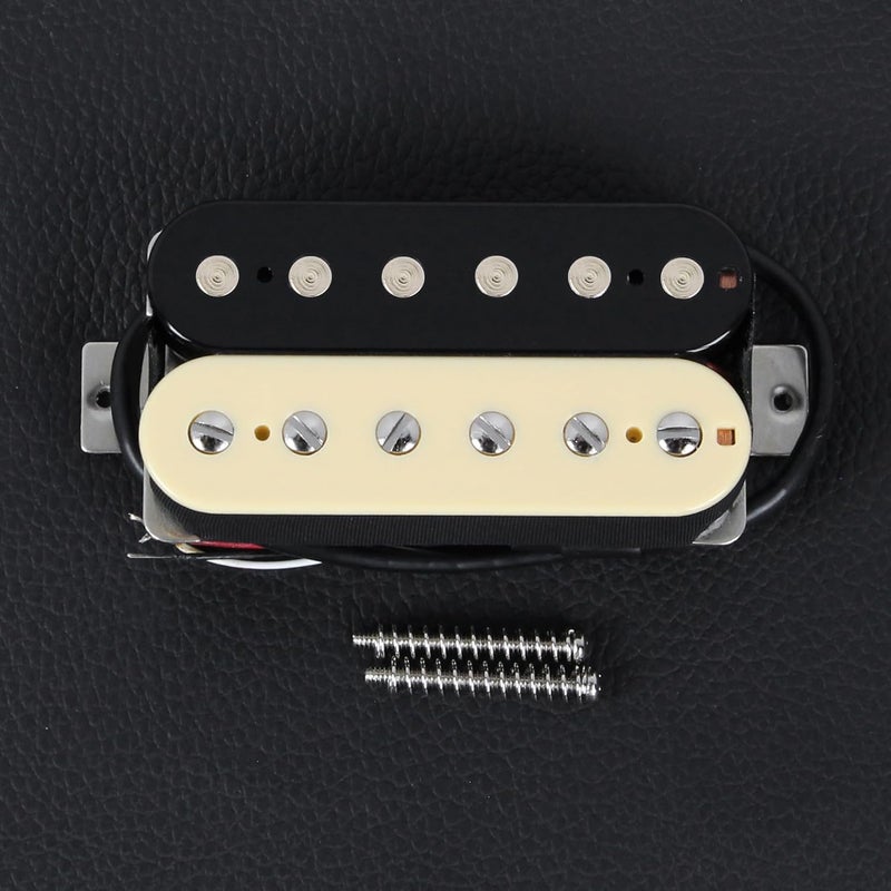 FLEOR Zebra Guitar Humbucker Pickups Alnico 5 Bridge Pickup 14-15k - Image 3